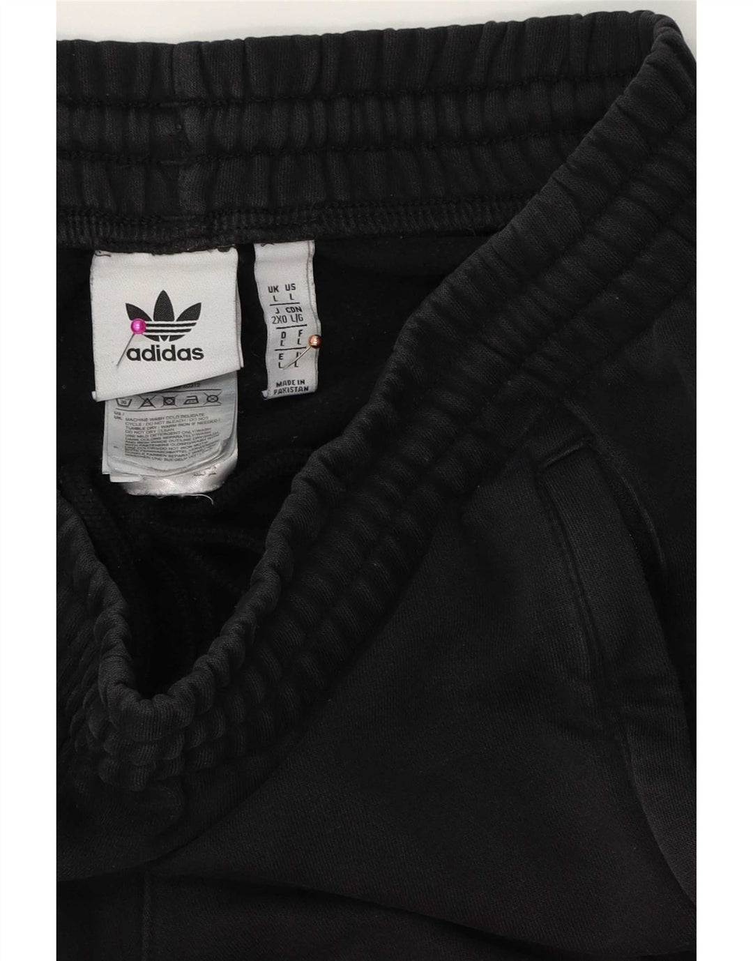 Adidas Herren Sport Shorts Große schwarze Baumwolle