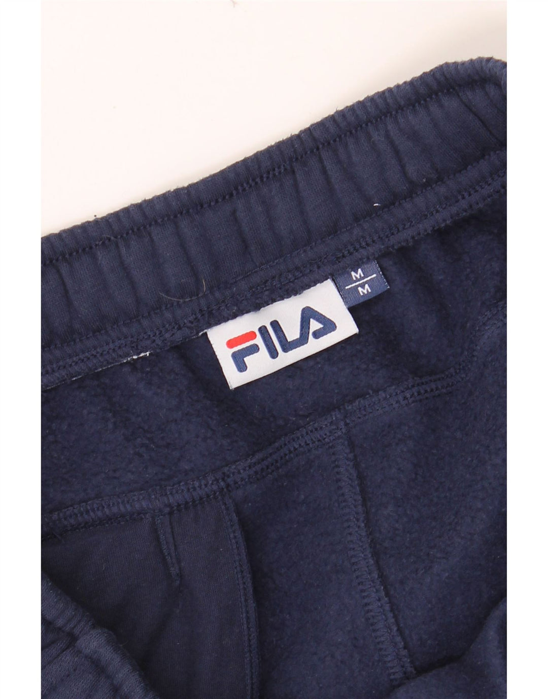 FILA Mens Tracksuit Trousers Medium  Navy Blue Cotton