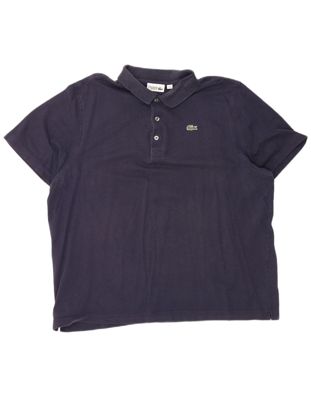 LACOSTE Herren-Poloshirt, Größe 8 3XL, marineblaue Baumwolle