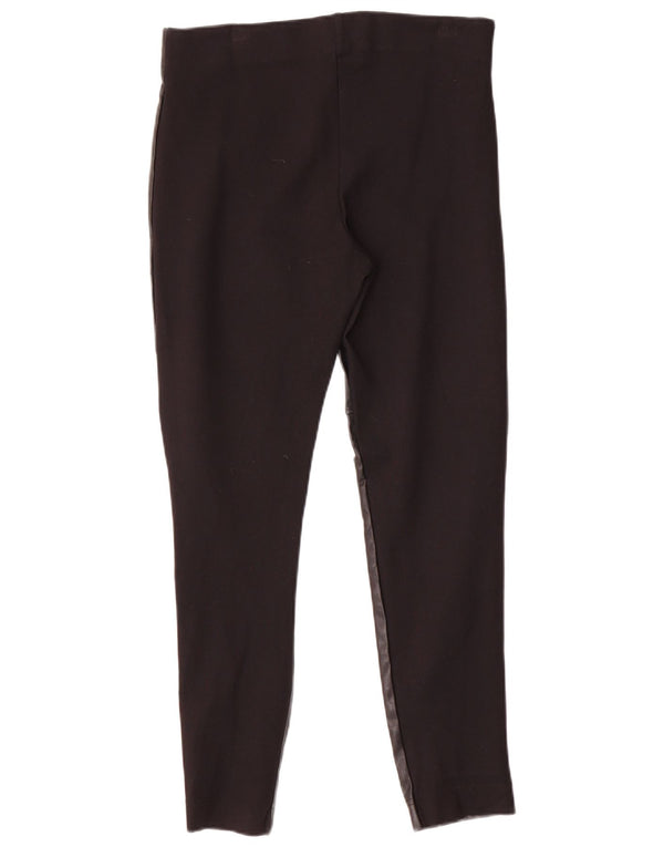 Marks & Spencer Damen-Leggings aus Kunstleder, UK 14, Größe L, Schwarz, Polyurethan
