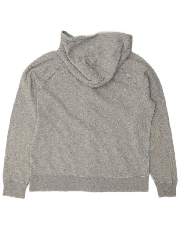 Gap Womens Graphic Zip Hoodie Pullover UK 18 XL Grau gefleckte Baumwolle