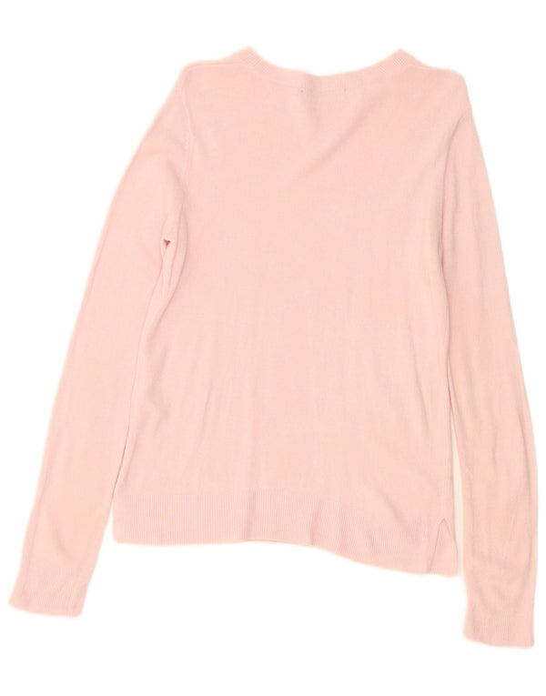 Marks & Spencer Damen-Pullover mit U-Boot-Ausschnitt, Gr. 10, klein, rosa, Acryl