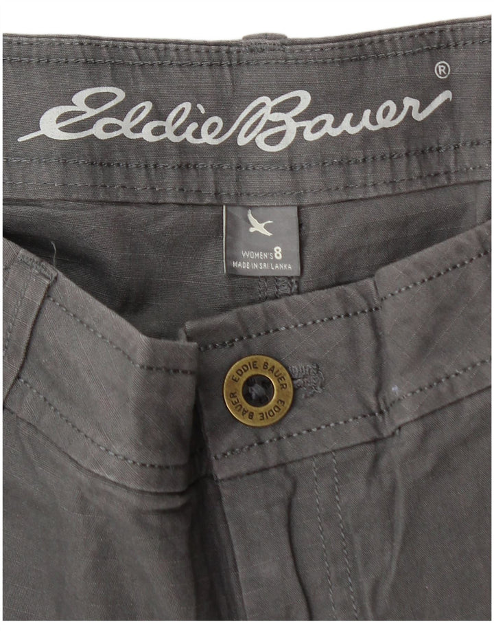 Eddie Bauer Damen Chinoshorts US 8 Medium W32 Graue Baumwolle