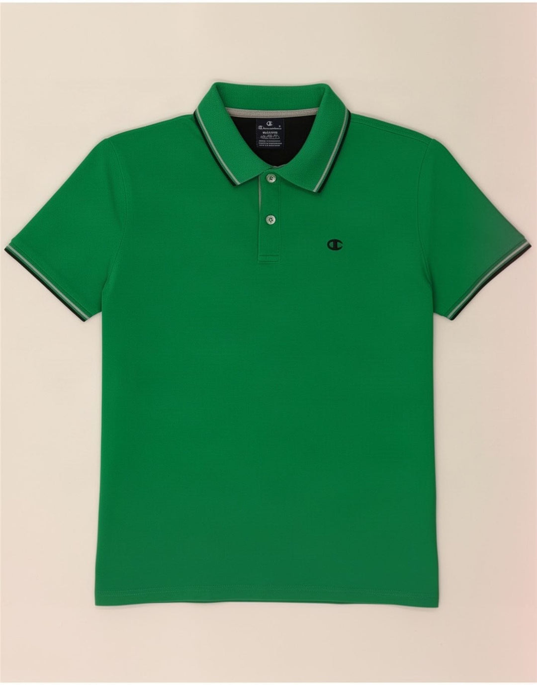 Champion Herren-Poloshirt aus mittelgrüner Baumwolle