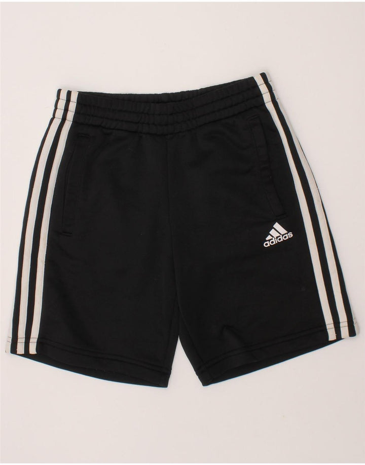 ADIDAS Boys Sport Shorts 9-10 Years  Black Polyester Vintage Adidas and Second-Hand Adidas from Messina Hembry 