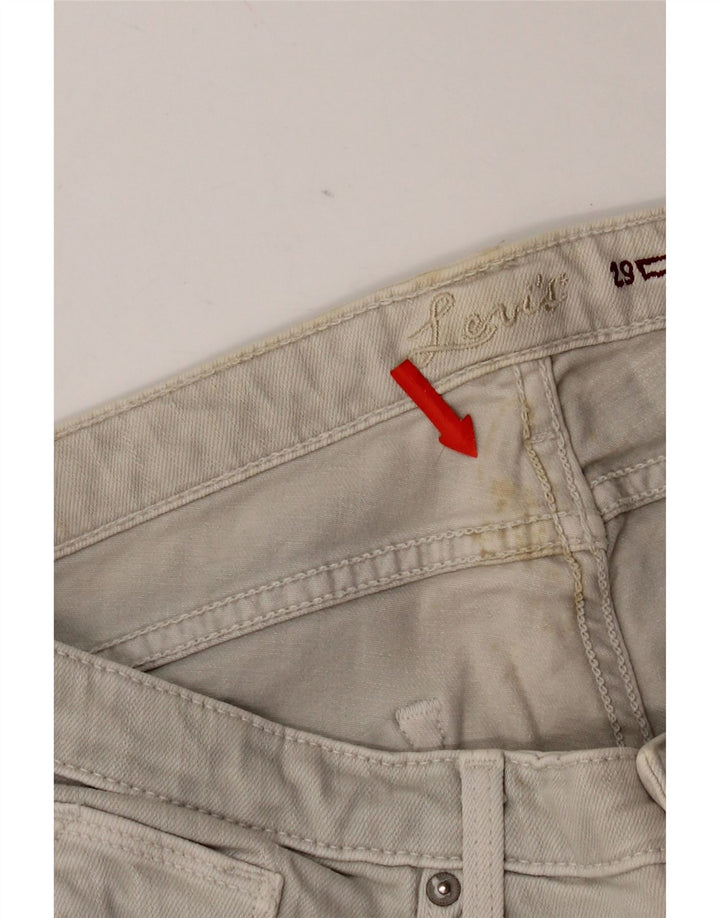 Levi's Damen Skinny Jeans W29 L34 Graue Baumwolle