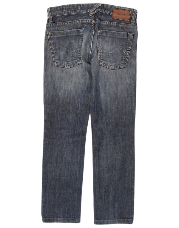 GAS Herren Straight Jeans W30 L30 Blaue Baumwolle