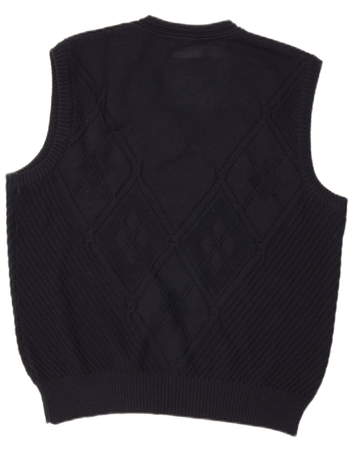 WESTBURY Herren Tank Top EU 48/50 Mittel Marineblau Argyle/Diamant
