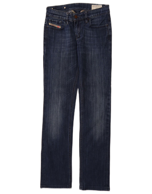 Diesel Damen Liv Straight Jeans W25 L29 Blaue Baumwolle