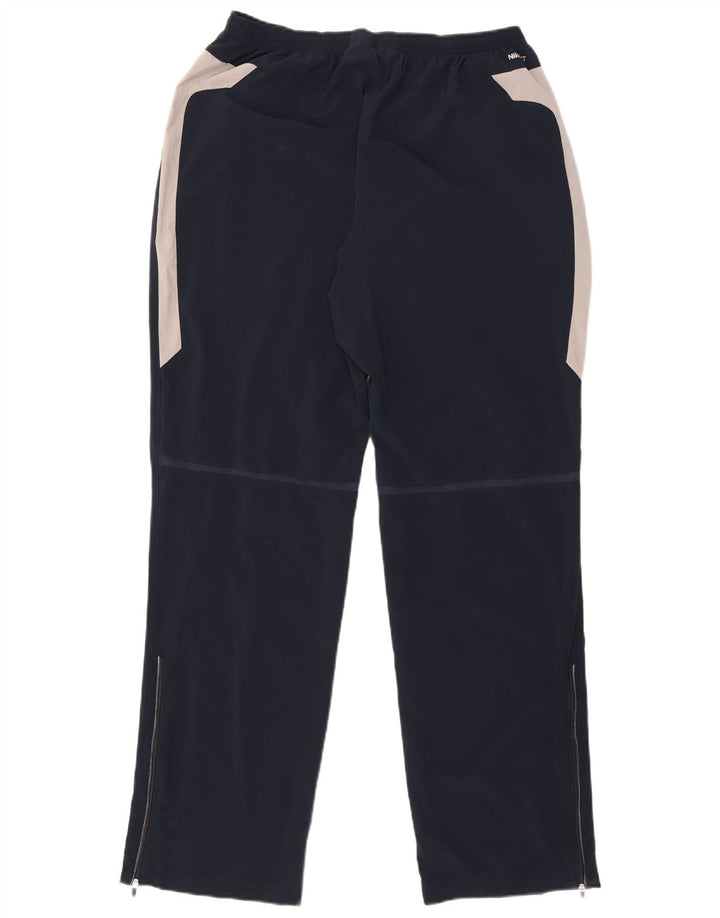 Nike Herren-Trainingshose XL, marineblaues Colourblock-Polyester