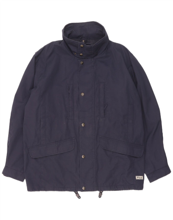 Fila Herren Utility Jacke IT 50 Large Marineblau Polyester
