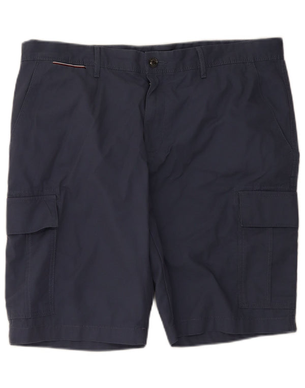 Tommy Hilfiger Herren Cargoshorts W38 XL Marineblau Baumwolle