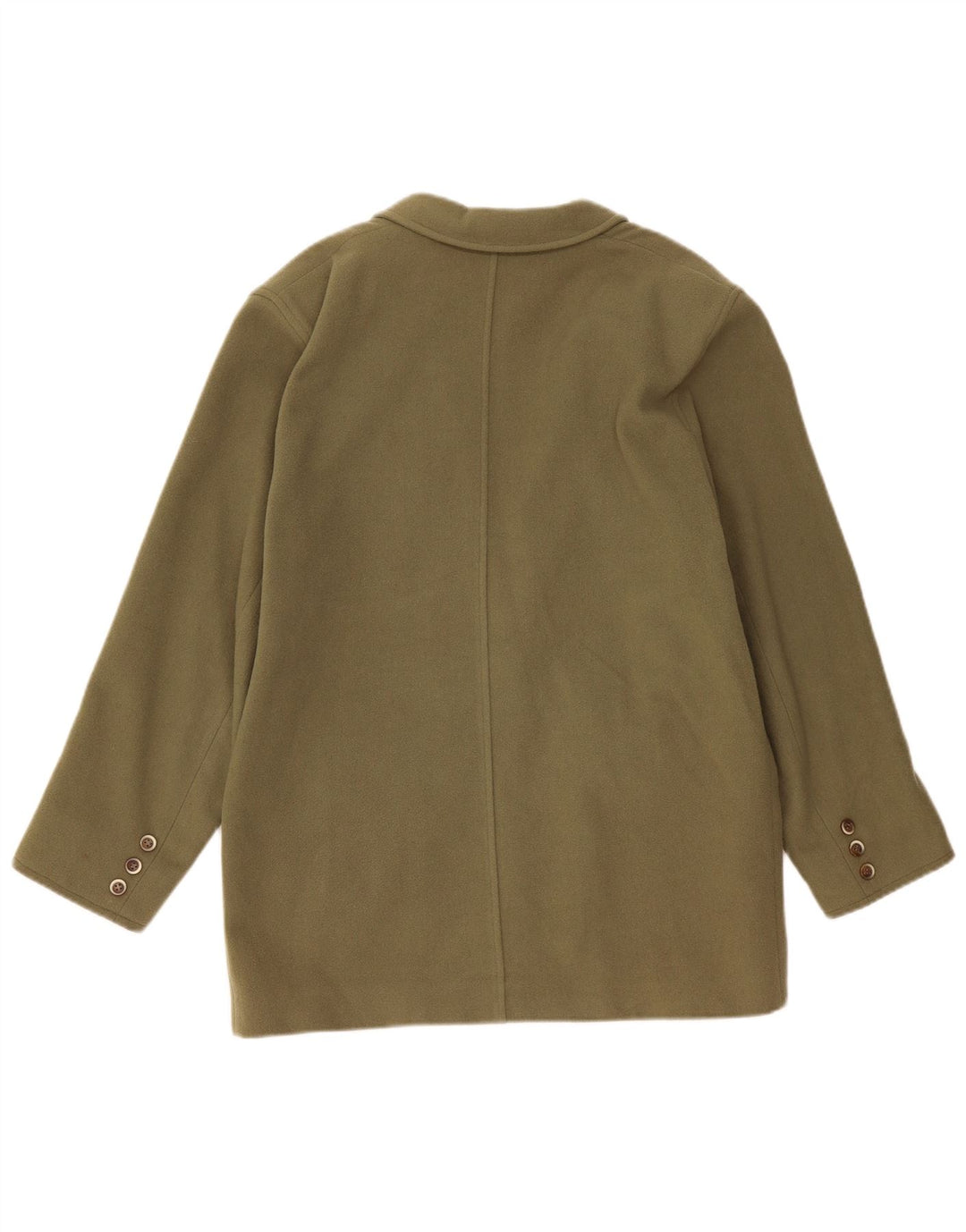 Marella Damen-Blazerjacke mit 1 Knopf, UK 16, Größe L, Khaki, Kaschmir