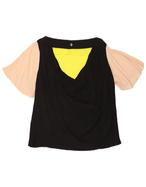 Trussardi Jeans Damen Blusentop IT 44 Medium Mehrfarbig Colourblock
