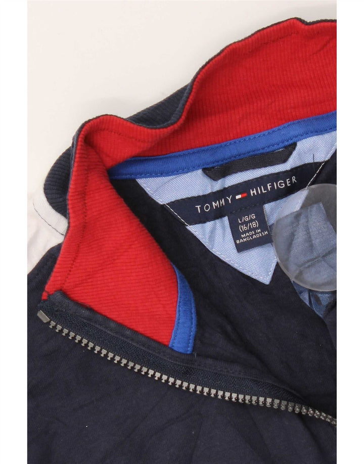 Tommy Hilfiger Jungen-Sweatshirt, Pullover, 15–16 Jahre, Größe L, Marineblau