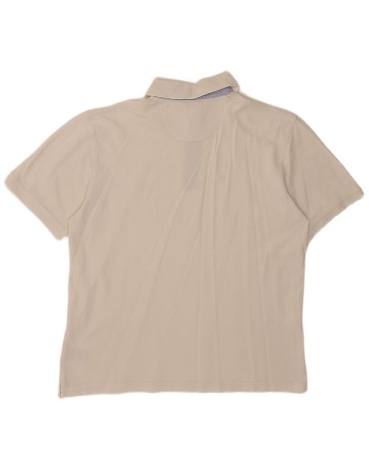 Daniel Hechter Herren Poloshirt XL Weiße Baumwolle