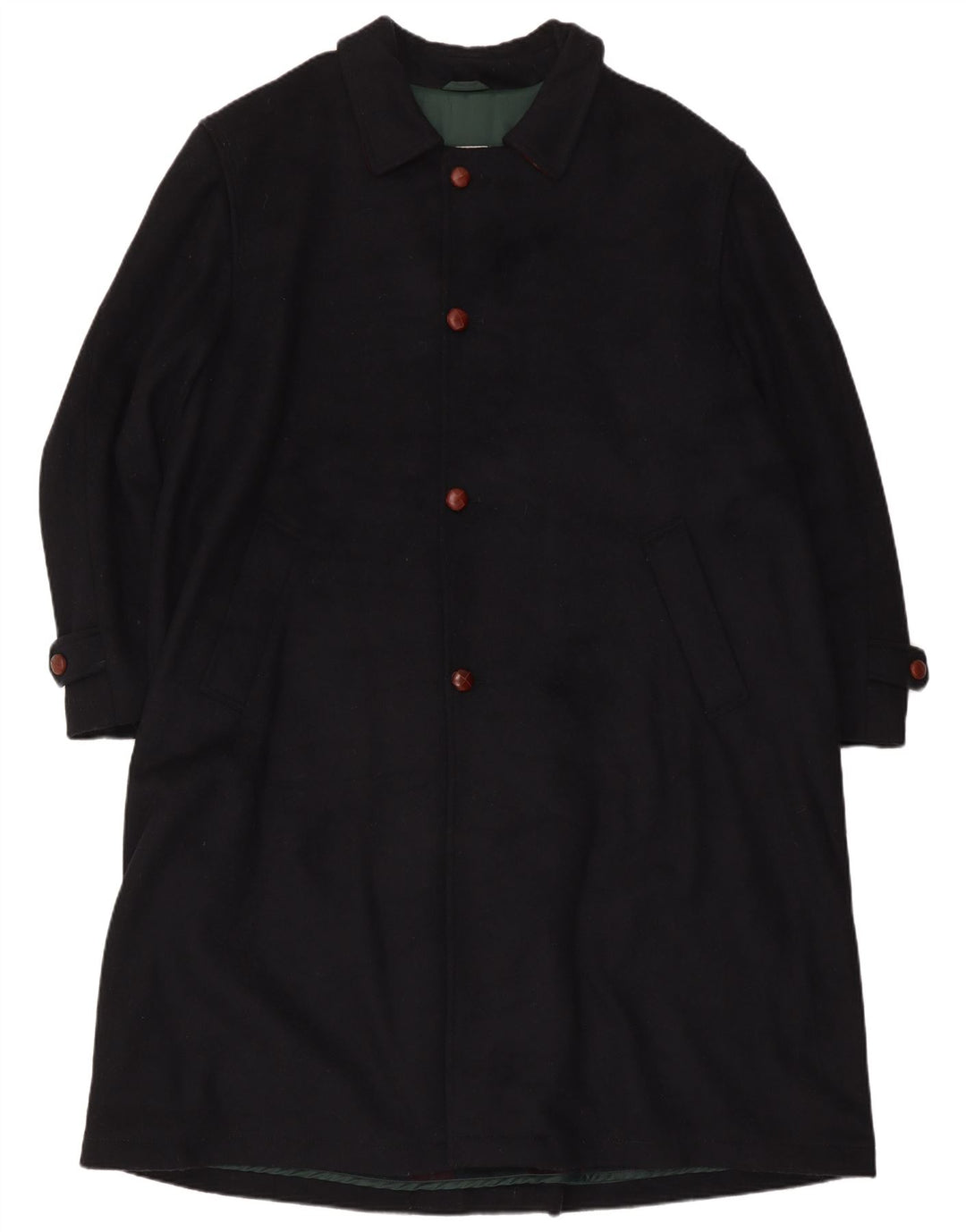 ETON BLUES Herrenmantel IT 54 2XL Marineblaue Wolle