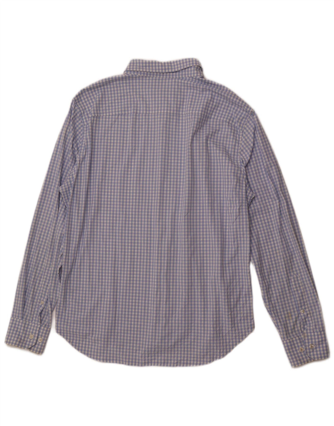 BONOBOS Herren-Hemd mit sportlicher Passform, großes blaues Gingham-Nylon