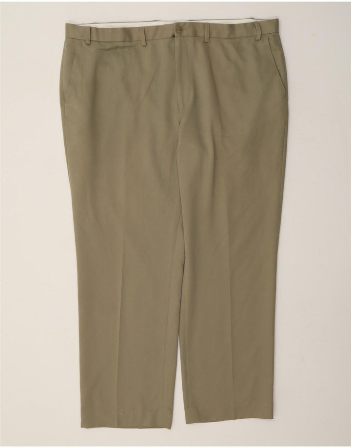 Gerade Chino-Hose für Herren von Marks & Spencer, W44, L31, Beige, Polyester