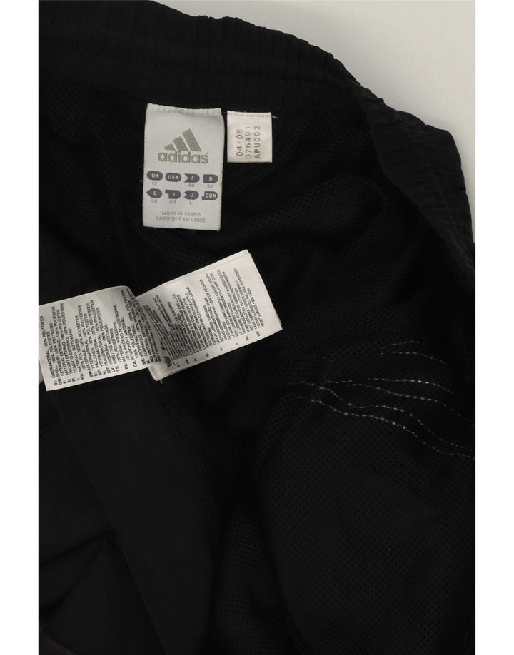 Adidas Damen Clima Proof Trainingshose UK 12 Medium Schwarz Polyester