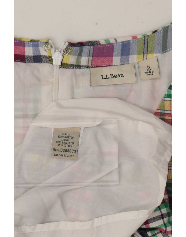L.L.Bean Damen Ärmelloses Etuikleid US 6 Medium Mehrfarbig Patchwork