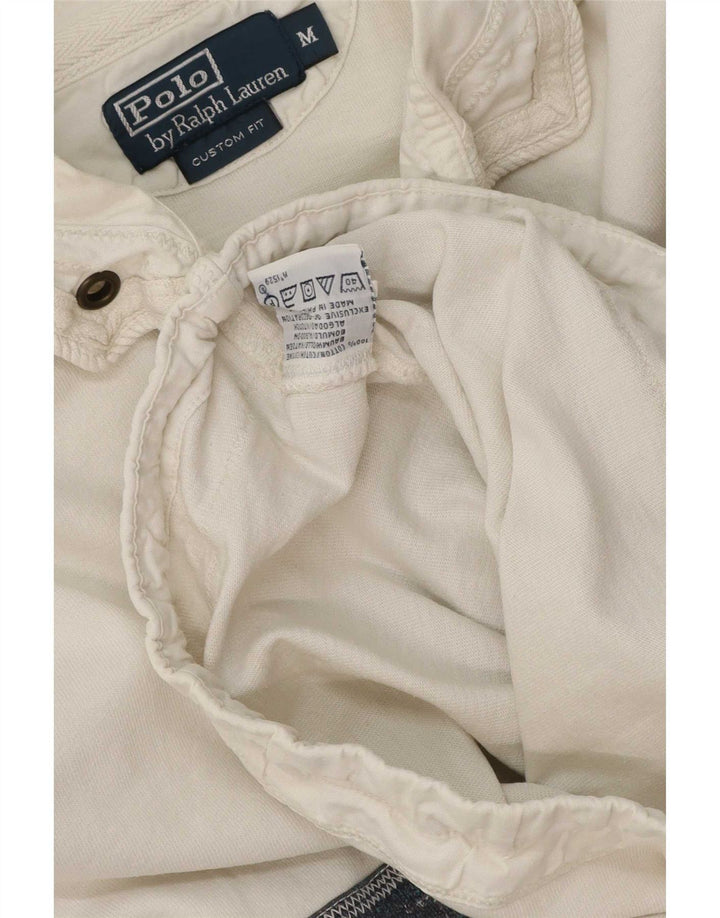 Polo Ralph Lauren Herren-Poloshirt mit Grafik, mittelweiß, Farbblock