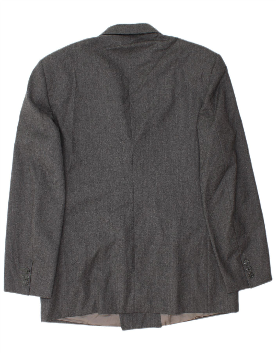 Vintage Herren Zweireiher Blazer Jacke IT 52 XL Graue Wolle