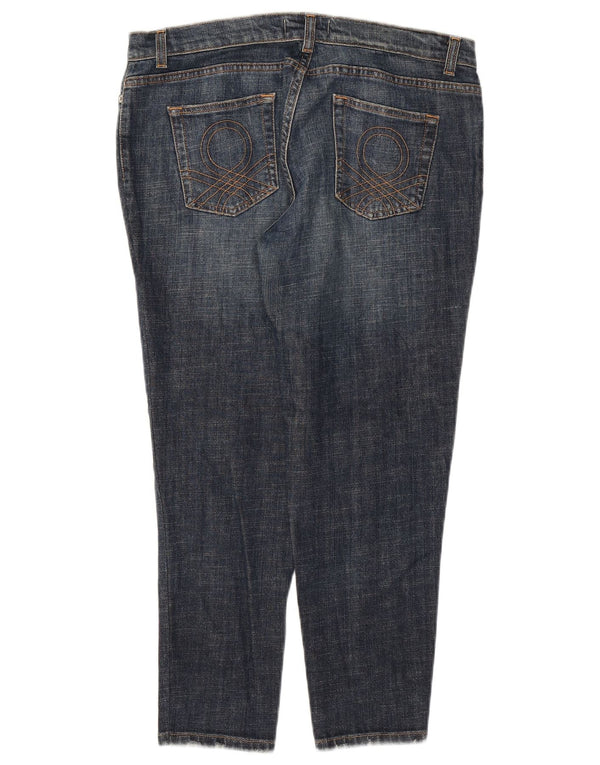 Benetton Womens Slim Jeans IT 48 XL W34 L26 Blue Cotton