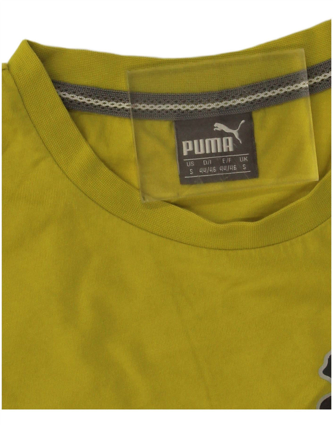 Puma Herren Grafik T-Shirt Top Small Gelb