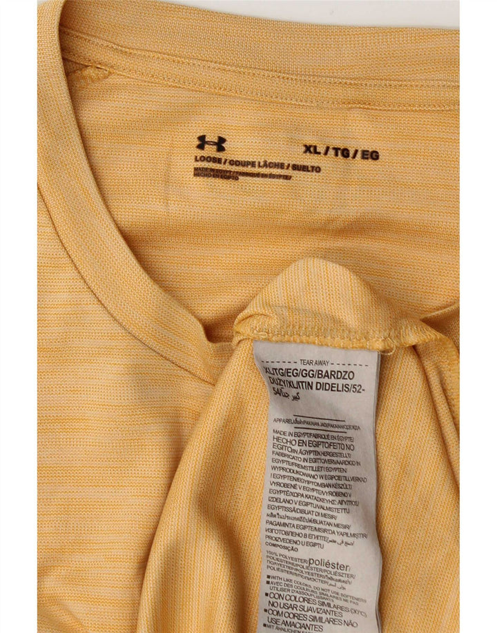Under Armour Herren T-Shirt Top XL Gelb Polyester