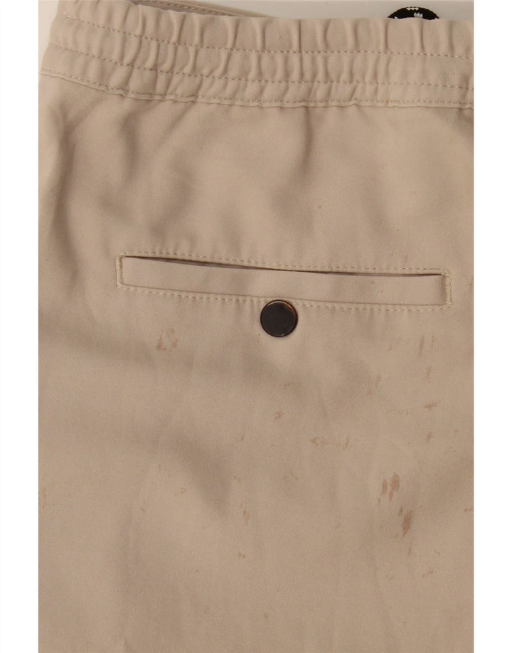 ZARA Herren Jogger-Chino-Hose, mittelgroß, W32, L28, beige, Polyester