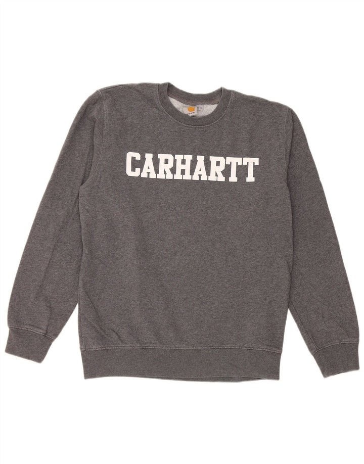 Carhartt Herren-Sweatshirt mit Grafik, Größe S, Grau, Baumwolle