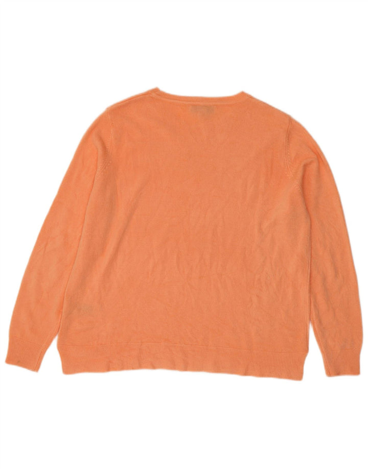 Marks & Spencer Damen-Pullover mit Rundhalsausschnitt, Gr. 14, Mittelrosa, Acryl
