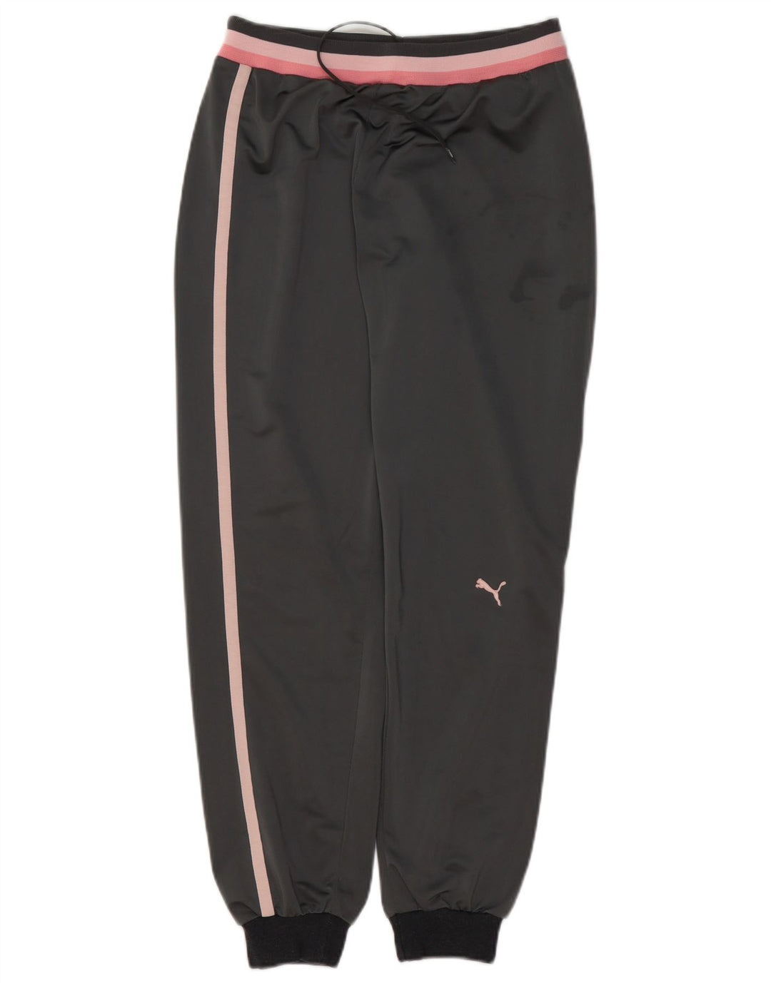 PUMA Damen Trainingshose Jogger UK 12 Mittelgrau Farbblock
