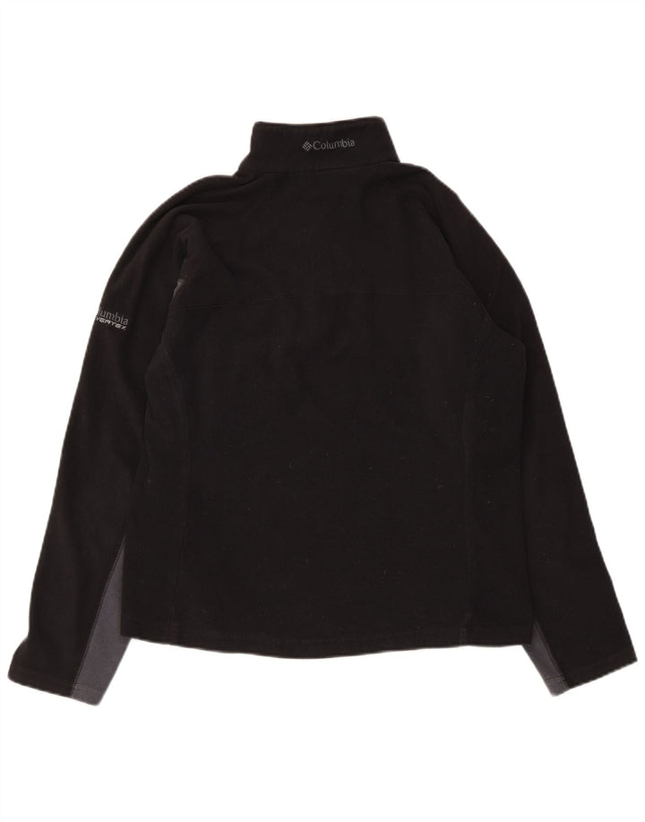 Columbia Damen-Fleecepullover mit Reißverschluss, UK 10, Größe S, Schwarz, Polyester