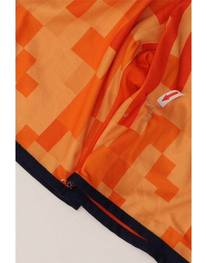 Errea Herren-Sportshorts mit Grafik, klein, orange, geometrisch, Polyester