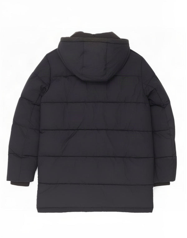 Tommy Hilfiger Herren-Jacke mit Kapuze, gepolstert, UK 38, mittelmarineblau, Polyester