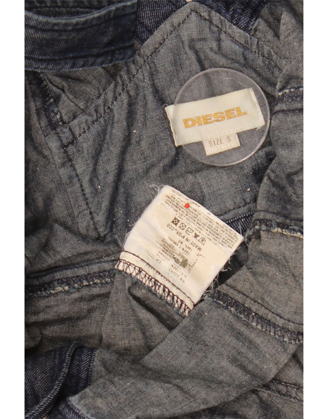 Diesel Womens Playsuit UK 8 Small Graue Baumwolle