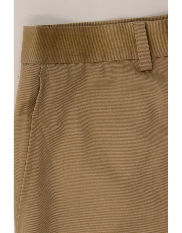 Gerade Herren-Anzughose von Marks & Spencer, W34, L27, Beige, Polyester