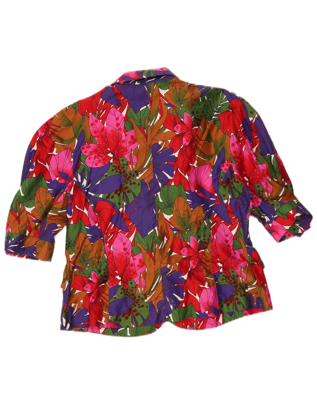 Michael H. Damen 1-Knopf-Blazerjacke US 16 2XL Mehrfarbig geblümt