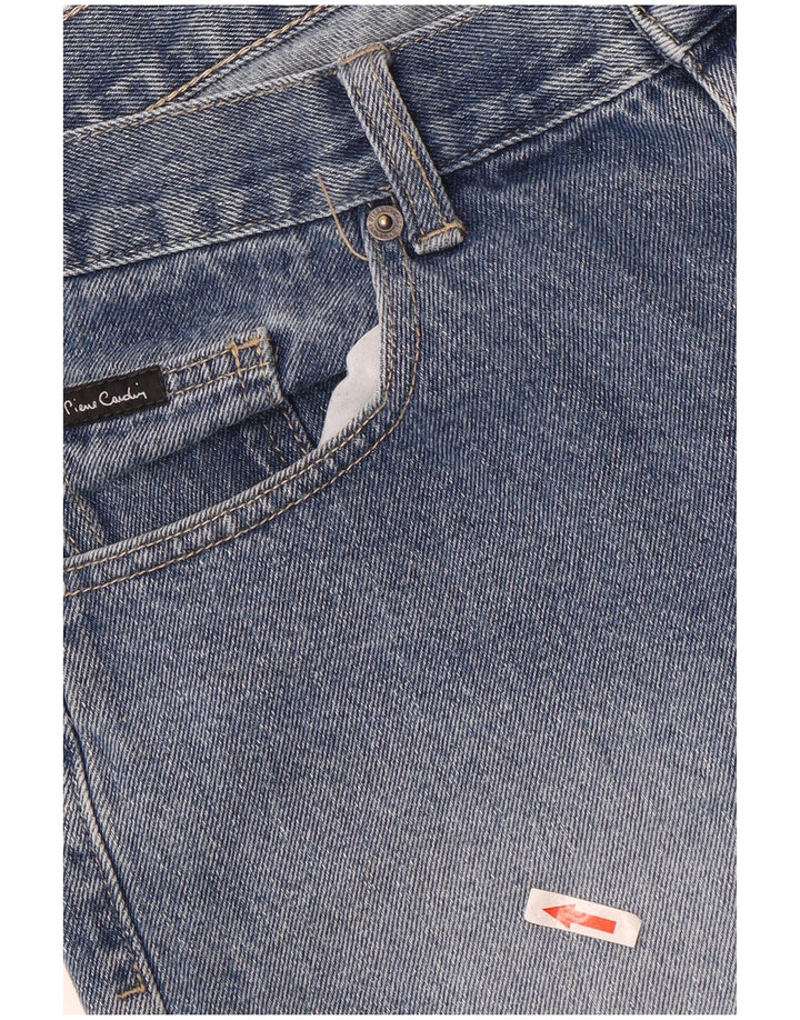 Pierre Cardin Herren-Jeansshorts, mittelgroß, W32, blaue Baumwolle