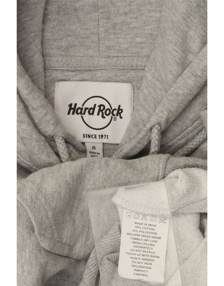 Hard Rock Cafe Herren Brüssel Distressed Kapuzenpullover Mittelgrau meliert
