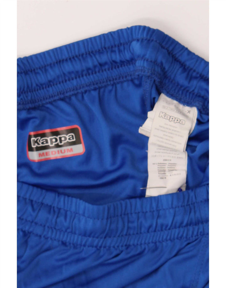 Kappa Herren-Sportshorts mit Grafik, mittelblau, Farbblock-Polyester-Sport