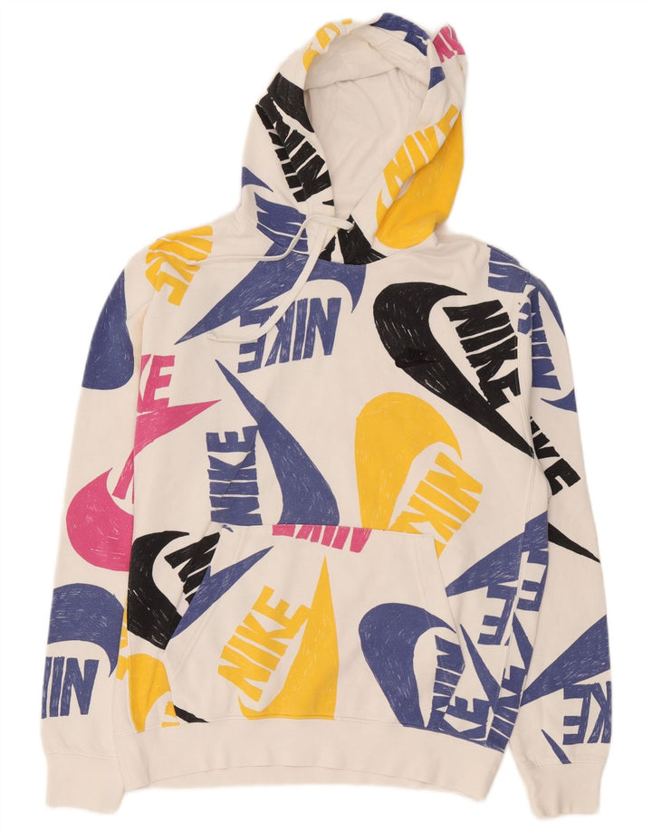 Nike Herren-Kapuzenpullover mit Grafik, mittelweiße Baumwolle