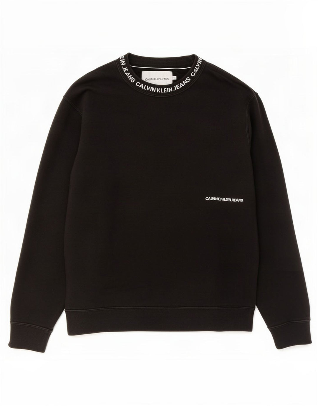 Calvin Klein Jeans Herren-Sweatshirt mit Grafik, mittelschwarze Baumwolle