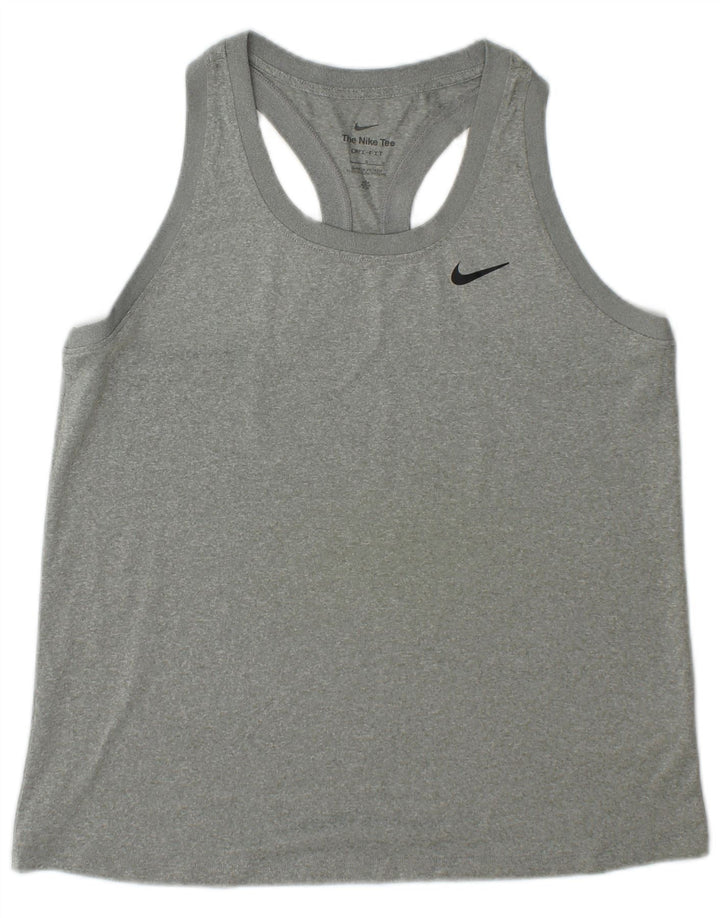 Nike Herren Dri Fit Weste Top Large Grau Polyester