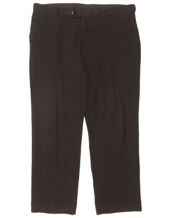 Marks & Spencer Maßgeschneiderte, gerade Anzughose für Herren, W40, L31, Schwarz