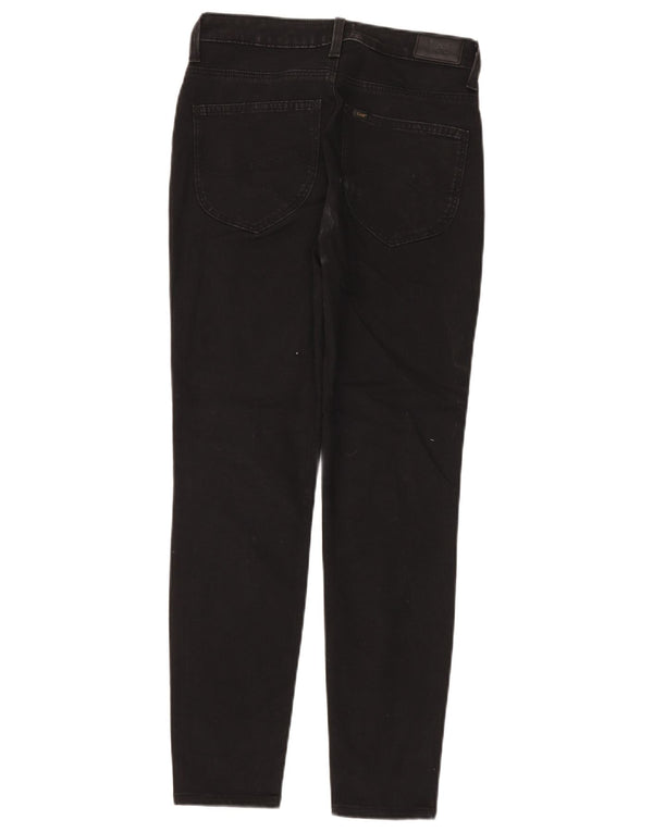 Lee Damen Scarlett High Skinny Jeans W30 L28 Schwarze Baumwolle