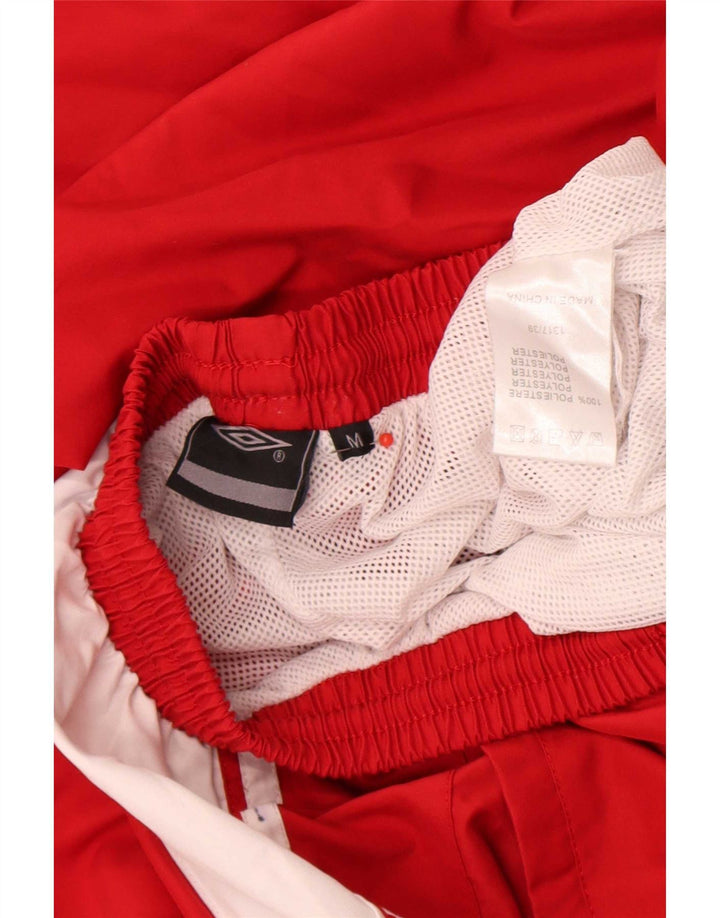 Umbro Herren-Trainingshose aus mittelrotem Colourblock-Polyester