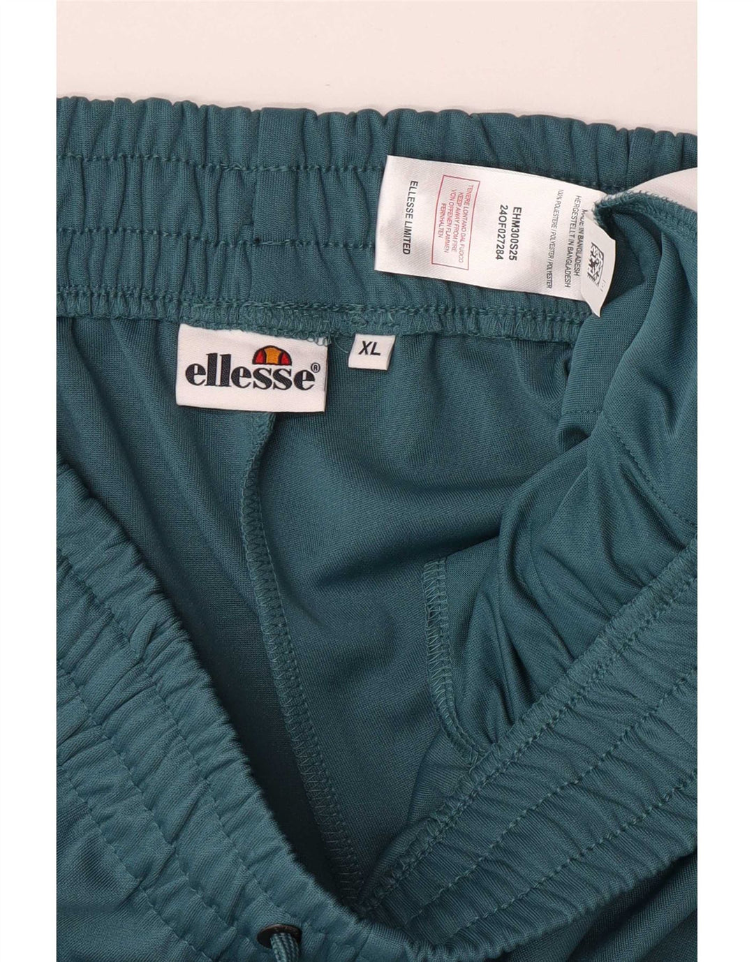 Ellesse Damen-Trainingshose XL, blaues Colourblock-Polyester